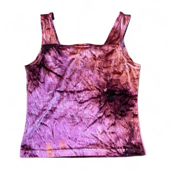 Y2k Vintage 90's Red Velvet Tank Top - Picture 2 of 3